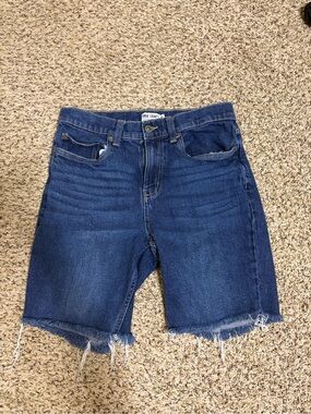 True Craft Dark Blue Men's Denim Jean Shorts